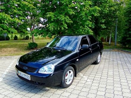 Черный ВАЗ Priora, объемом двигателя 1.6 л и пробегом 92 тыс. км за 3500 $, фото 1 на Automoto.ua