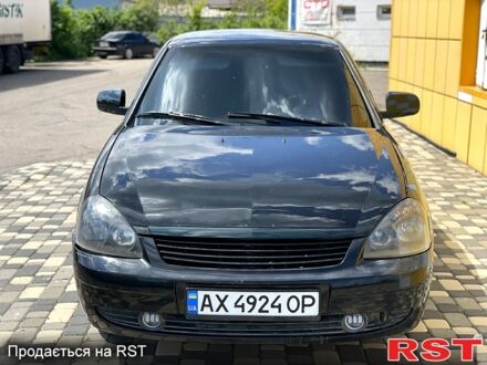 Черный ВАЗ Priora, объемом двигателя 1.6 л и пробегом 150 тыс. км за 3500 $, фото 1 на Automoto.ua
