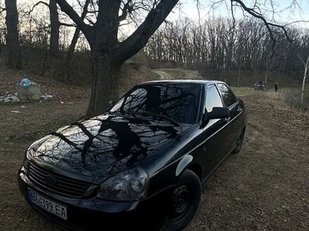 Черный ВАЗ Priora, объемом двигателя 1.6 л и пробегом 208 тыс. км за 2250 $, фото 1 на Automoto.ua