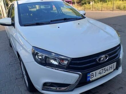 Белый ВАЗ Веста, объемом двигателя 1.6 л и пробегом 75 тыс. км за 7500 $, фото 1 на Automoto.ua