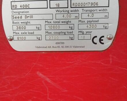 Червоний Вадерстад Rapid 400C, об'ємом двигуна 0 л та пробігом 0 тис. км за 50000 $, фото 4 на Automoto.ua