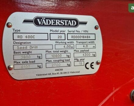 Вадерстад Rapid 400C, объемом двигателя 0 л и пробегом 2 тыс. км за 94402 $, фото 18 на Automoto.ua