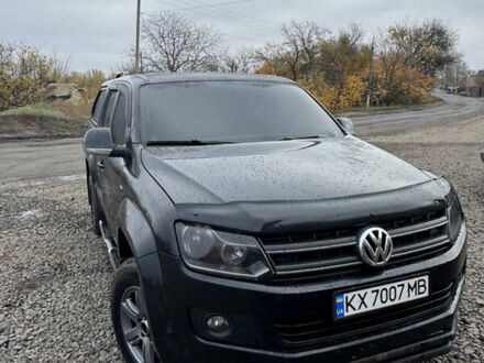 Черный Фольксваген Амарок, объемом двигателя 2 л и пробегом 250 тыс. км за 14900 $, фото 1 на Automoto.ua