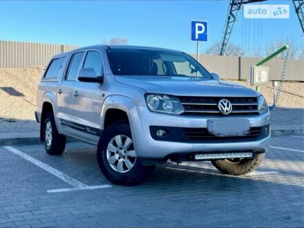 Серый Фольксваген Амарок, объемом двигателя 2 л и пробегом 320 тыс. км за 16000 $, фото 1 на Automoto.ua