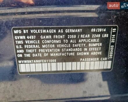 Синий Фольксваген CC / Passat CC, объемом двигателя 1.98 л и пробегом 165 тыс. км за 2000 $, фото 11 на Automoto.ua