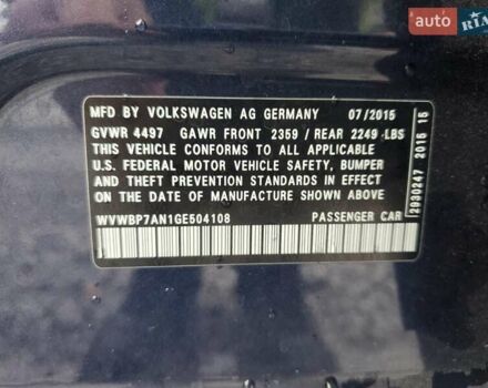 Синий Фольксваген CC / Passat CC, объемом двигателя 1.98 л и пробегом 70 тыс. км за 2000 $, фото 11 на Automoto.ua