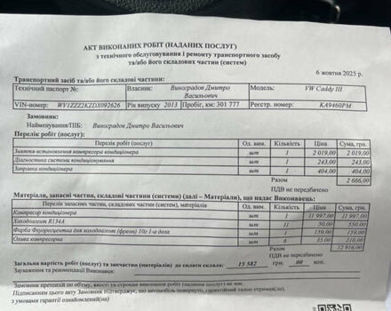 Білий Фольксваген Кадді, об'ємом двигуна 1.6 л та пробігом 305 тис. км за 8700 $, фото 2 на Automoto.ua