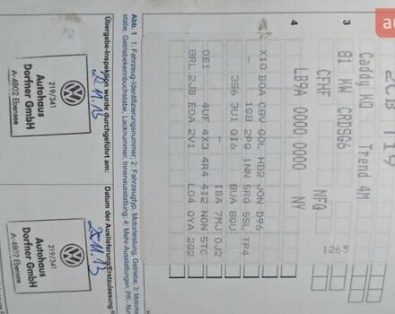 Белый Фольксваген Кадди, объемом двигателя 1.97 л и пробегом 207 тыс. км за 12400 $, фото 2 на Automoto.ua