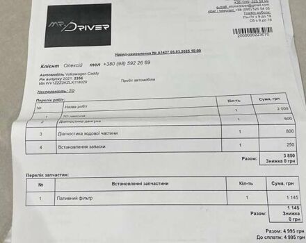 Белый Фольксваген Кадди, объемом двигателя 1.97 л и пробегом 185 тыс. км за 18700 $, фото 71 на Automoto.ua