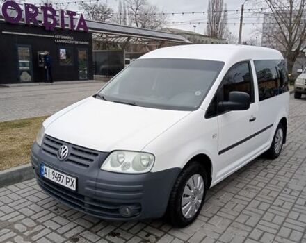 Белый Фольксваген Кадди, объемом двигателя 2 л и пробегом 300 тыс. км за 5200 $, фото 1 на Automoto.ua