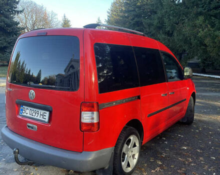 Красный Фольксваген Кадди, объемом двигателя 1.9 л и пробегом 246 тыс. км за 5900 $, фото 2 на Automoto.ua
