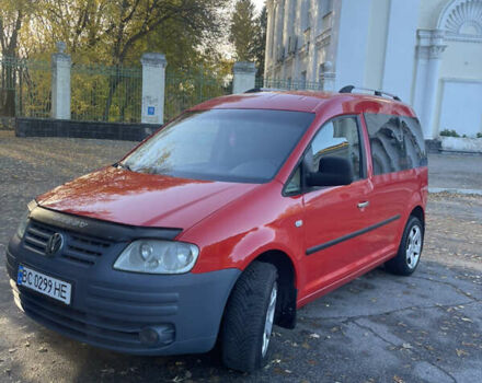 Красный Фольксваген Кадди, объемом двигателя 1.9 л и пробегом 246 тыс. км за 5900 $, фото 1 на Automoto.ua