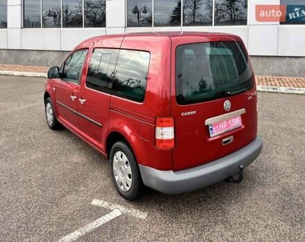 Красный Фольксваген Кадди, объемом двигателя 1.6 л и пробегом 220 тыс. км за 6950 $, фото 15 на Automoto.ua