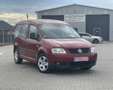 Красный Фольксваген Кадди, объемом двигателя 1.6 л и пробегом 173 тыс. км за 7300 $, фото 1 на Automoto.ua