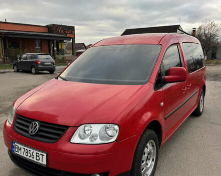 Красный Фольксваген Кадди, объемом двигателя 1.6 л и пробегом 218 тыс. км за 7200 $, фото 2 на Automoto.ua