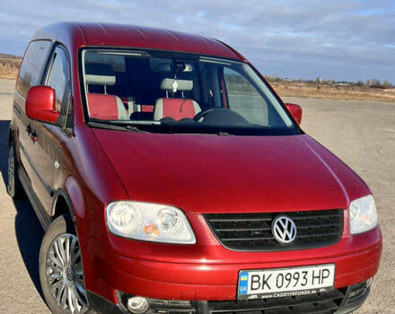 Красный Фольксваген Кадди, объемом двигателя 1.9 л и пробегом 252 тыс. км за 8800 $, фото 1 на Automoto.ua