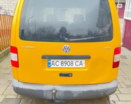 Желтый Фольксваген Кадди, объемом двигателя 1.9 л и пробегом 281 тыс. км за 5300 $, фото 2 на Automoto.ua