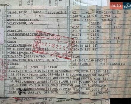 Синий Фольксваген Кадди, объемом двигателя 2 л и пробегом 158 тыс. км за 18900 $, фото 45 на Automoto.ua