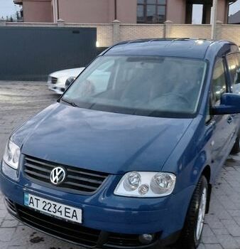 Синий Фольксваген Кадди, объемом двигателя 1.6 л и пробегом 198 тыс. км за 7500 $, фото 1 на Automoto.ua