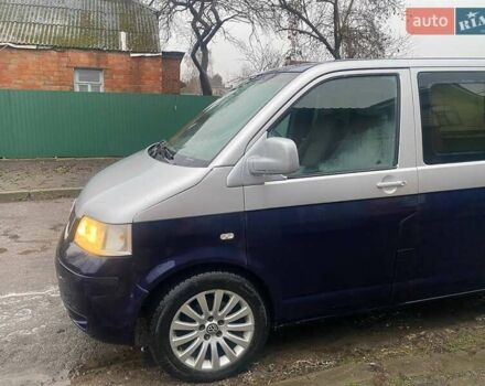 Синий Фольксваген Каравелла, объемом двигателя 2.5 л и пробегом 200 тыс. км за 8350 $, фото 2 на Automoto.ua