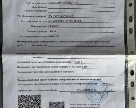 Белый Фольксваген Крафтер, объемом двигателя 1.97 л и пробегом 200 тыс. км за 21900 $, фото 79 на Automoto.ua