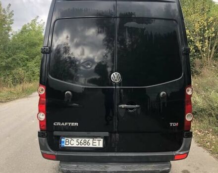 Черный Фольксваген Крафтер, объемом двигателя 2 л и пробегом 387 тыс. км за 13300 $, фото 1 на Automoto.ua