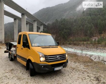 Жовтий Фольксваген Крафтєр, об'ємом двигуна 1.97 л та пробігом 450 тис. км за 16300 $, фото 1 на Automoto.ua