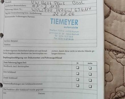 Черный Фольксваген Гольф Плюс, объемом двигателя 1.6 л и пробегом 218 тыс. км за 5250 $, фото 90 на Automoto.ua