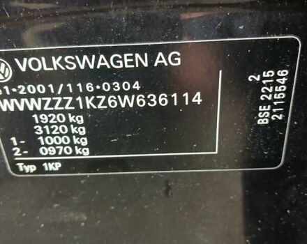 Черный Фольксваген Гольф Плюс, объемом двигателя 1.6 л и пробегом 218 тыс. км за 5250 $, фото 46 на Automoto.ua