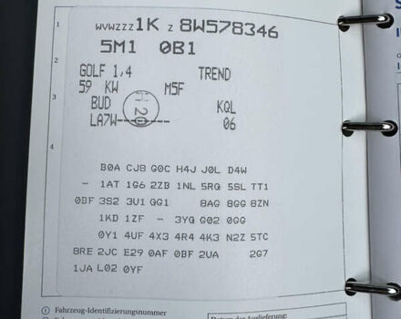 Фольксваген Гольф Плюс, объемом двигателя 1.4 л и пробегом 191 тыс. км за 6500 $, фото 22 на Automoto.ua