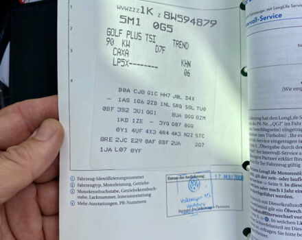 Серый Фольксваген Гольф Плюс, объемом двигателя 1.4 л и пробегом 199 тыс. км за 7500 $, фото 48 на Automoto.ua