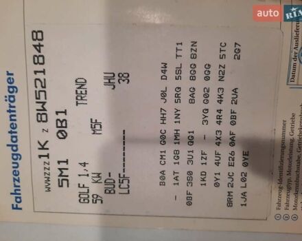 Синій Фольксваген Golf Plus, об'ємом двигуна 1.4 л та пробігом 201 тис. км за 5677 $, фото 23 на Automoto.ua