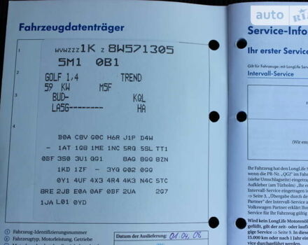 Синий Фольксваген Гольф Плюс, объемом двигателя 1.4 л и пробегом 218 тыс. км за 6200 $, фото 57 на Automoto.ua