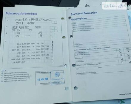 Синий Фольксваген Гольф Плюс, объемом двигателя 0 л и пробегом 240 тыс. км за 6400 $, фото 25 на Automoto.ua