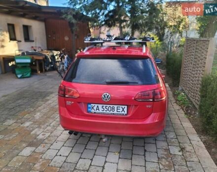 Красный Фольксваген Гольф Спортсван, объемом двигателя 2 л и пробегом 140 тыс. км за 15000 $, фото 1 на Automoto.ua