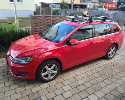 Красный Фольксваген Гольф Спортсван, объемом двигателя 2 л и пробегом 140 тыс. км за 15000 $, фото 1 на Automoto.ua