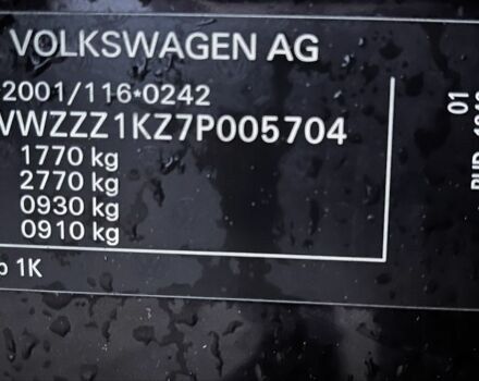 Черный Фольксваген Гольф, объемом двигателя 1.4 л и пробегом 244 тыс. км за 5550 $, фото 9 на Automoto.ua