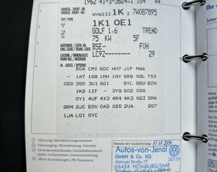 Черный Фольксваген Гольф, объемом двигателя 1.6 л и пробегом 232 тыс. км за 5750 $, фото 45 на Automoto.ua