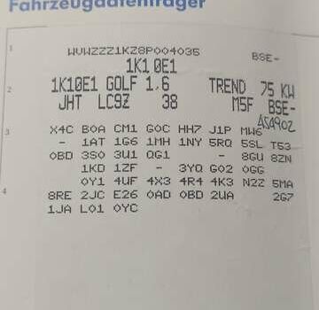 Черный Фольксваген Гольф, объемом двигателя 1.6 л и пробегом 207 тыс. км за 6200 $, фото 61 на Automoto.ua