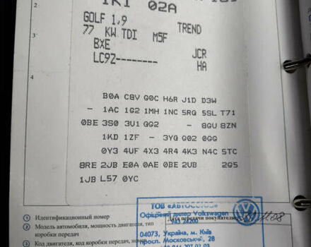 Черный Фольксваген Гольф, объемом двигателя 1.9 л и пробегом 141 тыс. км за 6900 $, фото 20 на Automoto.ua