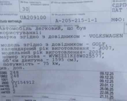 Черный Фольксваген Гольф, объемом двигателя 1.6 л и пробегом 242 тыс. км за 5850 $, фото 34 на Automoto.ua