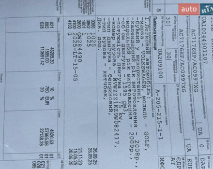 Чорний Фольксваген Гольф, об'ємом двигуна 1.6 л та пробігом 213 тис. км за 5950 $, фото 27 на Automoto.ua