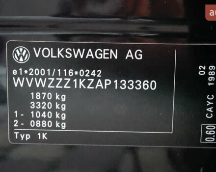 Черный Фольксваген Гольф, объемом двигателя 1.59 л и пробегом 227 тыс. км за 8600 $, фото 26 на Automoto.ua