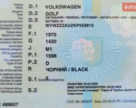 Черный Фольксваген Гольф, объемом двигателя 1.6 л и пробегом 105 тыс. км за 15999 $, фото 2 на Automoto.ua