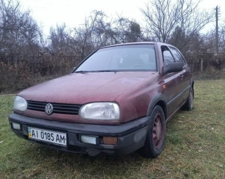 Красный Фольксваген Гольф, объемом двигателя 1.9 л и пробегом 197 тыс. км за 1000 $, фото 2 на Automoto.ua