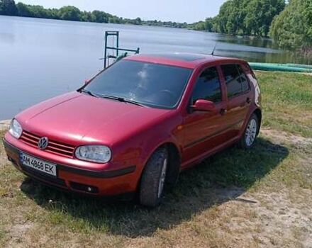 Красный Фольксваген Гольф, объемом двигателя 1.6 л и пробегом 274 тыс. км за 4300 $, фото 15 на Automoto.ua