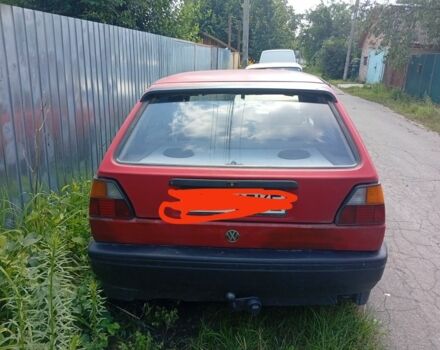 Красный Фольксваген Гольф, объемом двигателя 1.3 л и пробегом 58 тыс. км за 1300 $, фото 1 на Automoto.ua