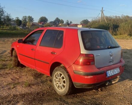 Красный Фольксваген Гольф, объемом двигателя 1.9 л и пробегом 350 тыс. км за 1300 $, фото 1 на Automoto.ua