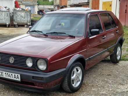 Фольксваген Гольф 1988 в Черновцах на Automoto.ua Красный Фольксваген Гольф, объемом двигателя 1.6 л и пробегом 370 тыс. км за 2200 $, фото 1 на Automoto.ua
