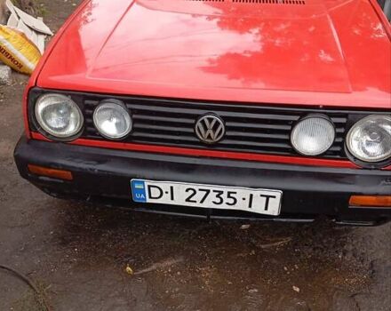 Червоний Фольксваген Гольф, об'ємом двигуна 1.59 л та пробігом 200 тис. км за 1800 $, фото 1 на Automoto.ua